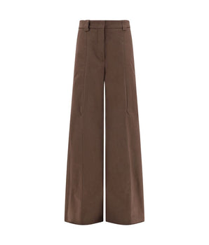The Latest Brown Cotton Casual Pants