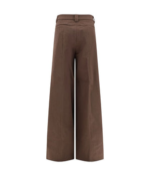 The Latest Brown Cotton Casual Pants