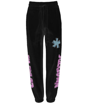 Comme Des Fuckdown Black Cotton Women Sweatpants