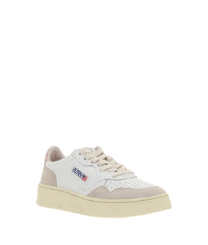Autry White Leather Low Top Sneakers