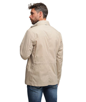 People Of Shibuya Beige Cotton Men's Jacket