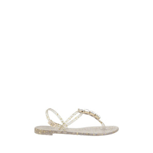 Casadei Swarovski Jelly Sandals