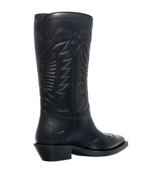 Bota Dior de cuero negro