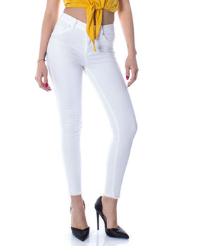 Only White Cotton Skinny Jeans