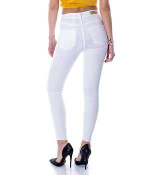 Only White Cotton Skinny Jeans