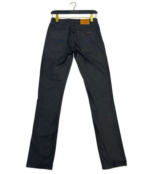 Nudie Jeans Black Cotton Jeans Denim