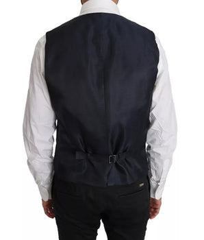 Chaleco blazer MARTINI de lana azul de Dolce &amp; Gabbana de 2 piezas