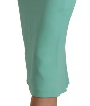 Dolce &amp; Gabbana Mint Green Viscose Pencil Cut Midi Skirt