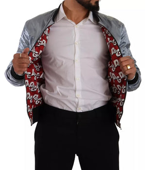 Chaqueta bomber azul claro Dolce &amp; Gabbana para hombre