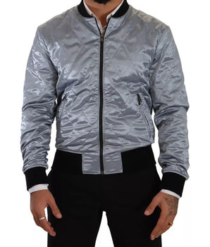 Chaqueta bomber azul claro Dolce &amp; Gabbana para hombre