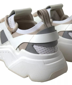 Zapatillas deportivas Dolce &amp; Gabbana Daymaster de piel en blanco y beige