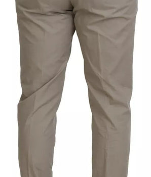 Pantalones formales chinos de algodón beige Dolce &amp; Gabbana para hombre