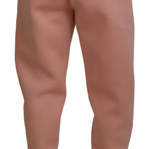 Dolce & Gabbana Pink Polyester Sweatpants Jogger Pants
