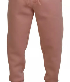 Pantalones deportivos de poliéster rosa de Dolce &amp; Gabbana