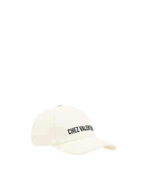 Valentino Garavani Cream Cotton Cap (Baseball Hat)