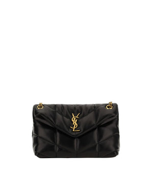Saint Laurent Black Lamb Ovis Aries Aries Shoulder Bag