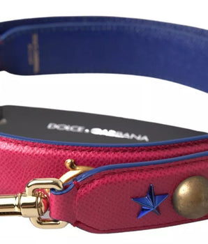 Correa de hombro con tachuelas de piel exótica rosa de Dolce &amp; Gabbana