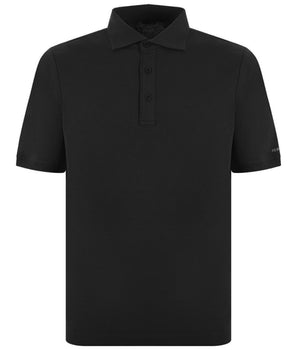 People Of Shibuya Black Cotton Polo Shirt