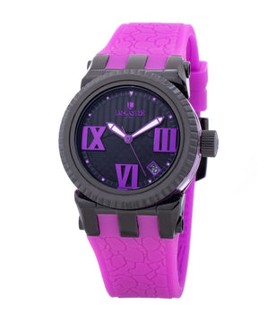 Lancaster Purple Synthetic Bracelet Watch
