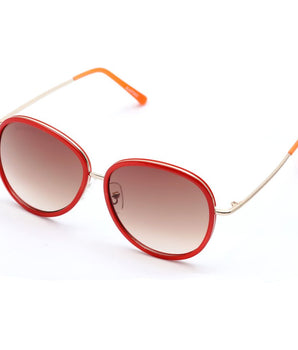 Lancaster Red Metal Sunglasses