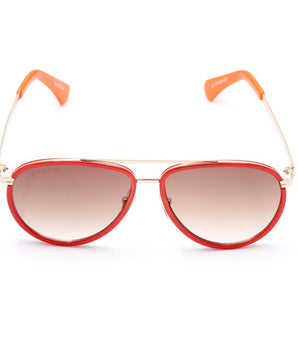 Lancaster Red Metal Sunglasses
