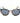 LGR Blue Stainless Steel Sunglasses