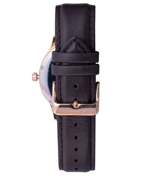 Luca Maranello Brown Leather Dress Watch
