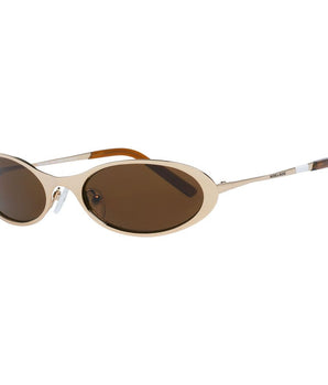 More & More Gold Metal Sunglasses