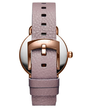 MVMT Purple Leather Dress Watch