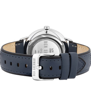 Ben Sherman Blue Leather Dress Watch
