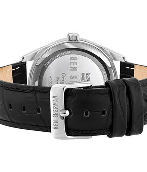 Ben Sherman Black Leather Dress Watch