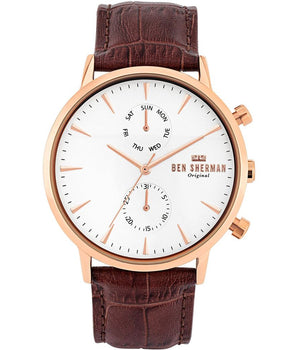 Ben Sherman Brown Leather Dress Watch