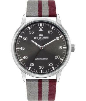 Ben Sherman Gray Fabric Dress Watch