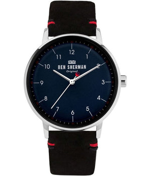 Ben Sherman Black Leather Watch