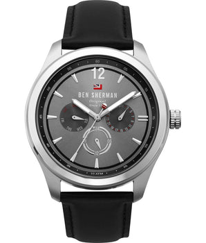 Ben Sherman Black Leather Watch