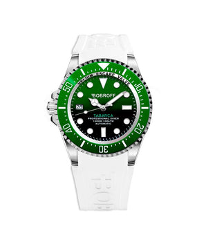 Bobroff White Rubber Sport Watch