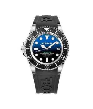 Bobroff Black Synthetic Sport Watch