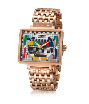 Bobroff Bronze Stainless Steel Dress Watch