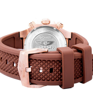 Bobroff Brown Rubber Dress Watch