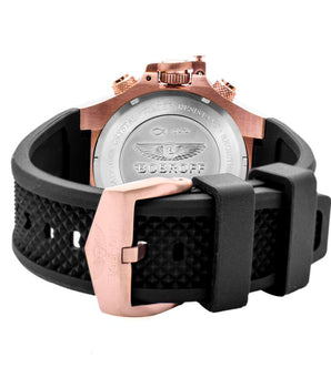 Bobroff Black Rubber Sport Watch