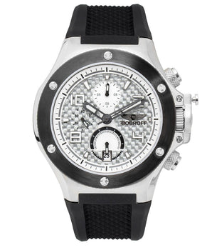 Bobroff Black Rubber Sport Watch
