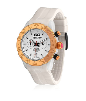 Bultaco White Rubber Sport Watch