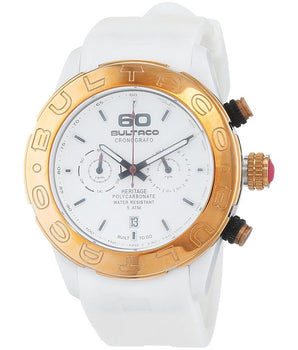 Bultaco White Rubber Sport Watch