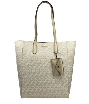 Michael Kors Vincent With Card Case Large Tote Purse Bag Gold