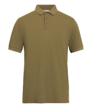 Alpha Studio Green Cotton Polo Shirt