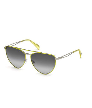 Just Cavalli Yellow Metal Sunglasses