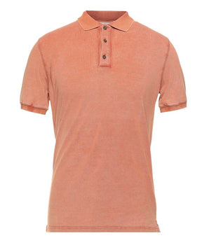 Alpha Studio Pink Cotton Polo Shirt