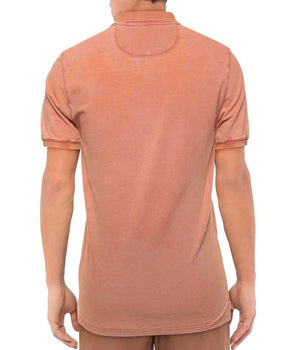 Alpha Studio Pink Cotton Polo Shirt