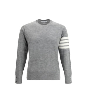 Thom Browne Gray Fleece Wool Sweatshirt
