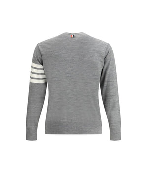 Thom Browne Gray Fleece Wool Sweatshirt